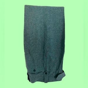 Women’s Heather Green 100% Wool Trousers Sz. 8